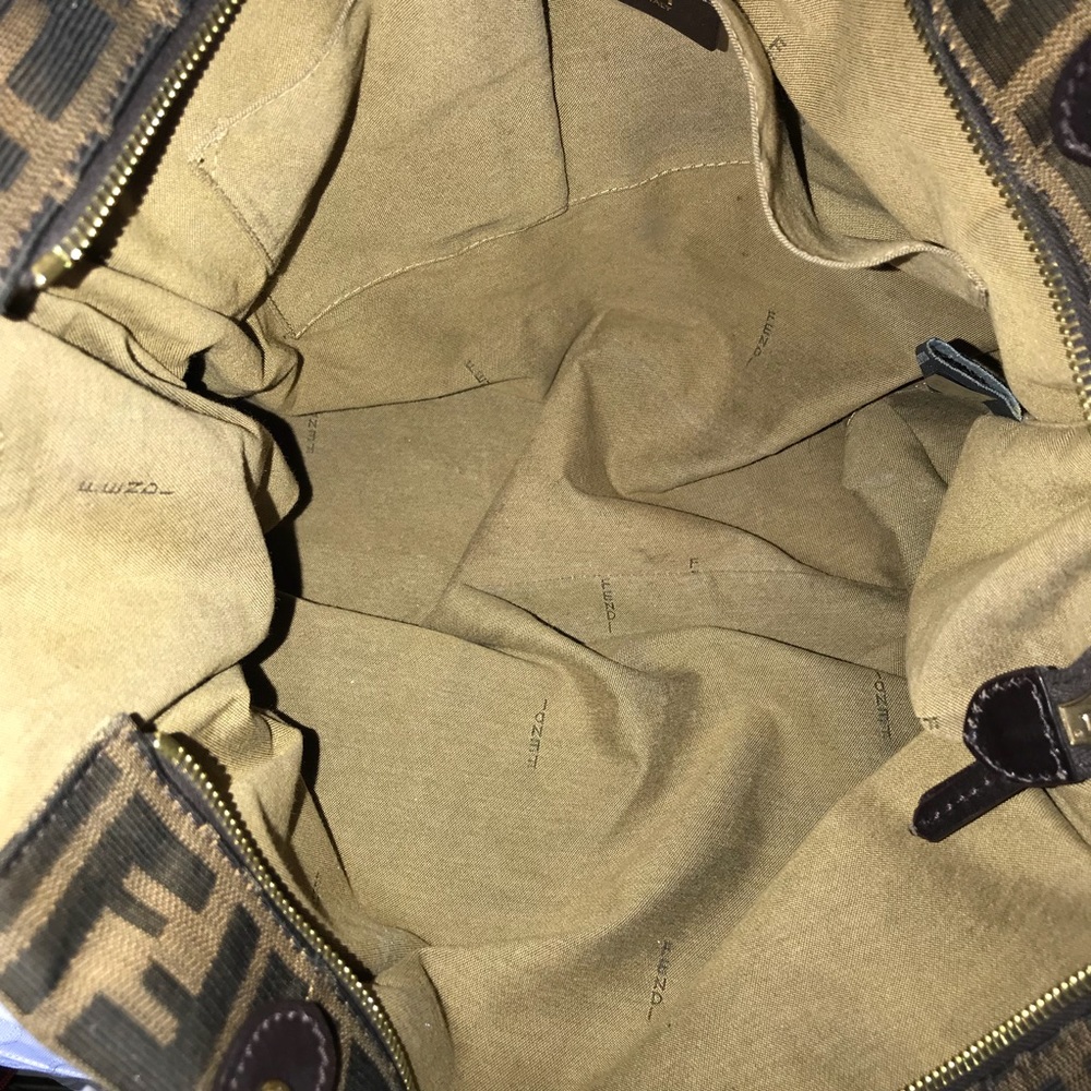 🎭SOD🎭 FENDI Zucca XL Chef 2 Star Studded Tote - Picture 4 of 8